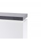 Panel ścienny biały + półka optyka betonu MALTA  91/25/135 cm