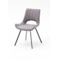 Krzesło OLIMP nogi lakier antracyt, dwa kolory tkaniny
