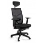 Fotel biurowy ergonomiczny NUTA  czarny
