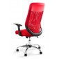 Fotel biurowy MIKROBI PLUS czerwony