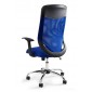 Fotel biurowy MIKROBI PLUS niebieski