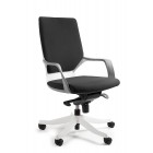 Fotel biurowy nowoczesny biało czarny POLA II