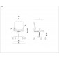 Fotel biurowy MOBILL  tkanina/siatka 8 kolorów
