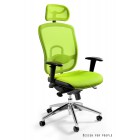 Fotel biurowy  dla wymagających WIKTOR zielony