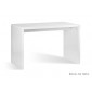BISET biurko białe, lakier wysoki połysk 120/76/60 cm