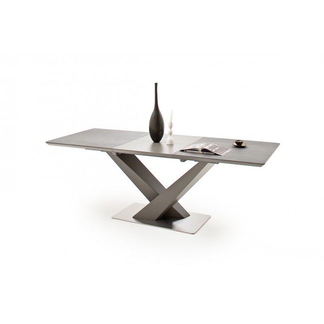 AKOR antracytowy stół z ceramicznym blatem 160-220/90/76 cm