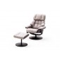 LIMERYK  fotel + pufa relax tkanina 82/85/102 cm