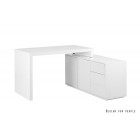 IVAN biurko z szafką lakierowane białe  120/76/60 cm