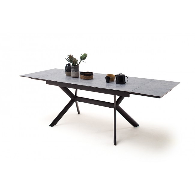 SIERRA stół rozkładany blat optyka betonu 160-200-240/90/76 cm