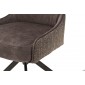 SZEF A krzesło obrotowe stelaż czarny mat, tkanina w optyce weluru