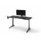 REJS 3 biurko gamingowe w optyce karbonu blat 140/65 cm