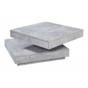 Stolik kawowy ława UNIVERSUM optyka betonu 70/70/30 cm