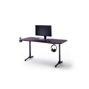 REJS 10 biurko gamingowe  w optyce karbonu blat 160/75 cm
