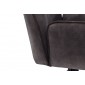 Krzesło OKTAWA 2 z podłokietnikiem, obrotowy stelaż, nogi lakier czarny mat, 6 tkanin do wyboru, welur