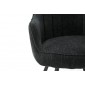 Krzesło SELLO czarny mat, obrót siedziska (180°)  siedzisko sprężyny kieszeniowe, tkanina szelinowa