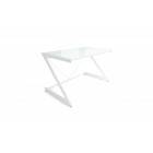 Nowoczesne biurko szklane DODO 122cm - białe